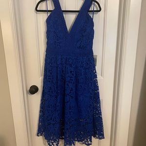 Blue midi dress